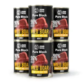 john-dog-pure-black-karma-adult-mono-dzik-6x400g