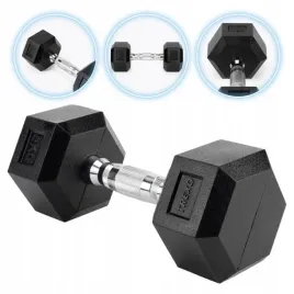 hantel-ogumowany-trexo-hex-5-kg-zeliwny-antyposlizgowy-i-solidny-do