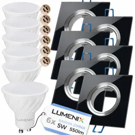 6x-oprawa-kwadratowa-szklana-czarna-zarowka-gu10-led-5w-zimna
