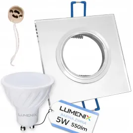 zestaw-oprawa-kwadrat-szklana-lustrzana-zarowka-gu10-led-5w-zimna
