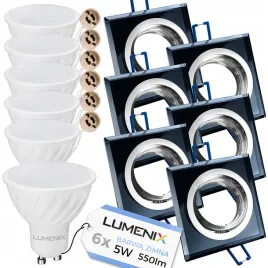 6x-oprawa-ruchoma-kwadrat-szklana-czarna-zarowka-gu10-led-5w-zimna