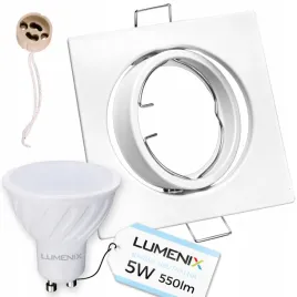 zestaw-oprawa-halogenowa-biala-kwadratowa-zarowka-gu10-led-5w-neutralna