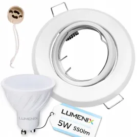 zestaw-oprawa-halogenowa-biala-okragla-zarowka-gu10-led-5w-neutralna