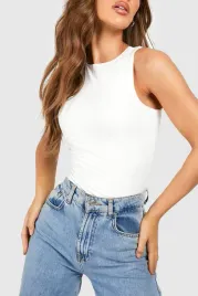 body-marszczone-z-podszewka-bez-rekawow-stringi-biale-casual-boohoo-m-38