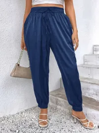 spodnie-satynowe-eleganckie-granatowe-elastyczna-talia-emery-rose-xxl-44