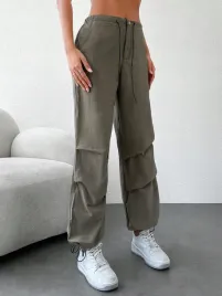 spodnie-parachute-bawelniane-marszczone-sznurowane-khaki-casual-shein-m-38