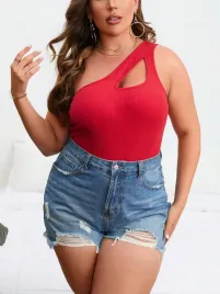 body-bawelniane-prazkowane-na-jedno-ramie-czerwone-casual-shein-3xl-46