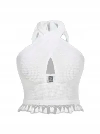 top-crop-teksturowany-z-fredzlami-halter-bialy-casual-shein-2xl