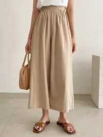 spodnie-bawelniane-z-wysokim-stanem-khaki-casual-dazy-l-40