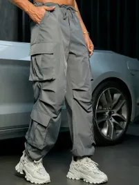spodnie-meskie-parachute-bojowki-cargo-ze-sciagaczami-szare-casual-xs