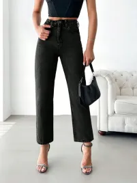 jeansy-proste-z-rozcietymi-nogawkami-z-wysokim-stanem-czarne-shein-xl-42