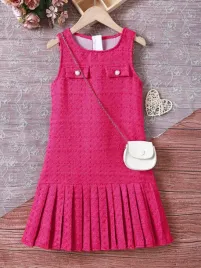 sukienka-dziewczeca-elegancka-tweedowa-plisowana-rozowa-casual-shein-146