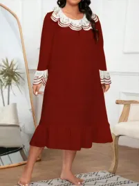 koszula-nocna-midi-vintage-burgundowa-shein-5xl-50