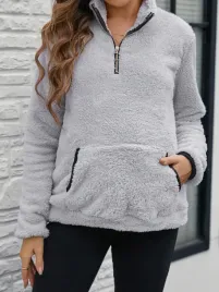 bluza-ciazowa-pluszowa-ciepla-kangurek-ze-stojka-szara-casual-shein-m