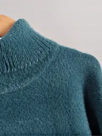 komplet-dzianinowy-wlochaty-zielony-casual-sweter-ze-spodniami-shein-l