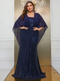sukienka-maxi-cekinowa-z-szyfonowa-peleryna-granatowa-giffniseti-xxl