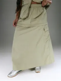 spodnica-bojowka-rozkloszowana-maxi-zielona-casual-shein-5xl