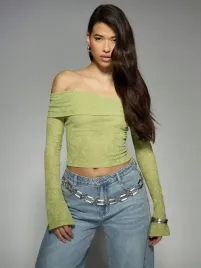 bluzka-letnia-z-odkrytymi-ramionami-teksturowana-zielona-missguided-xl
