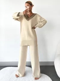 sweter-dzianinowy-z-dekoltem-v-bezowy-casual-shein-l-40