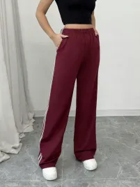 spodnie-dresowe-z-lampasami-burgundowe-szeroka-nogawka-casual-shein-xl-42