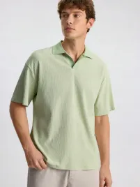 koszulka-polo-meska-teksturowana-zielona-casual-ontre-l