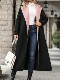 plaszcz-damski-dlugi-dwukolorowy-z-paskiem-casual-shein-xl-42