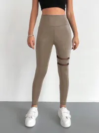 legginsy-z-wysokim-stanem-z-siateczka-brazowe-casual-shein-s-36