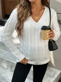 sweterek-ciazowy-ze-splotem-warkoczowym-bialy-casual-shein-s-36