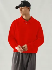 koszulka-polo-z-dlugim-rekawem-ocieplana-burgundowa-casual-shein-s