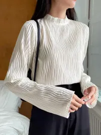 bluzka-strukturalna-stojka-casual-dazy-xl