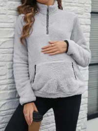 bluza-ciazowa-pluszowa-ciepla-kangurek-ze-stojka-szara-casual-shein-m