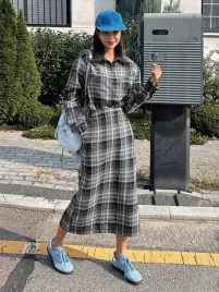 komplet-flanelowy-w-kratke-koszula-spodnica-casual-dazy-xs-34