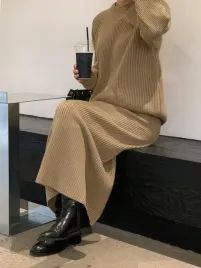 komplet-dzianinowy-sweter-luzny-sponica-midi-khaki-casual-dazy-s-36