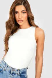 body-marszczone-z-podszewka-bez-rekawow-stringi-biale-casual-boohoo-m-38