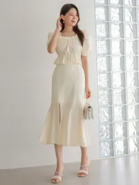 komplet-bawelniany-bezowy-bluzka-spodnica-casual-dazy-m-38