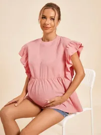 bluzka-ciazowa-bawelniana-letnia-rozowa-casual-shein-xxl-44