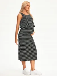 sukienka-ciazowa-w-paski-letnia-prazkowana-czarno-biala-casual-shein-m