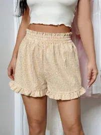spodenki-letnie-szorty-w-kratke-z-elastyczna-talia-casual-shein-s-36
