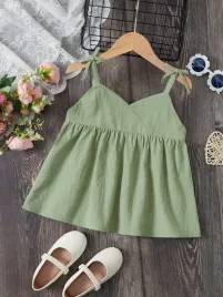 top-dziewczecy-na-ramiaczkach-bawelniany-zielony-casual-shein-146