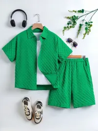 komplet-chlopiecy-letni-teksturowany-casual-koszula-ze-spodenkami-shein-160