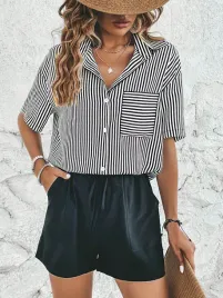 komplet-letni-koszula-w-paski-z-kieszonka-spodenki-casual-shein-s-36