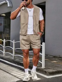 komplet-meski-zamszowy-kamizelka-spodenki-khaki-casual-shein-s