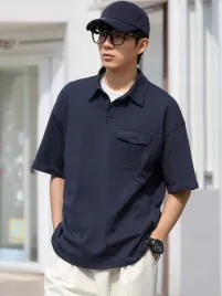 koszulka-polo-meska-bawelniana-granatowa-casual-dazy-l