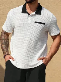 koszulka-polo-meska-z-kontrastowym-kolnierzykiem-biala-casual-shein-3xl