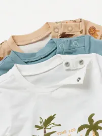 t-shirt-kaftanik-niemowlecy-3-pak-letni-kolorowy-z-nadrukiem-shein-3-6-m