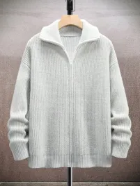 sweter-meski-dzianinowy-rozpinany-ze-stojka-jasnoszary-casual-shein-l