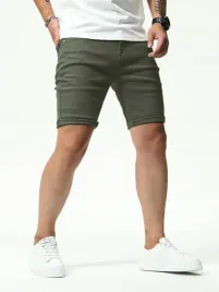 spodenki-meskie-bawelniane-bermudy-zielone-casual-shein-l