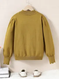 sweterek-dziewczecy-dzianinowy-ze-stojka-oliwkowa-casual-shein-134