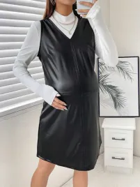 sukienka-ciazowa-skorzana-imitacja-skory-czarna-casual-shein-s-36