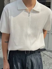 koszulka-polo-meska-dzianinowa-rozponana-bezowa-casual-dazy-xs